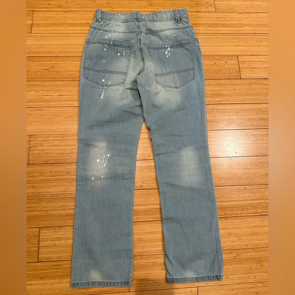 Paint Splatter Relaxed Jeans 2XL NWT